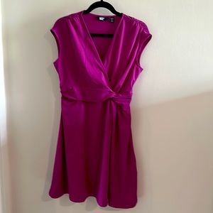 Fuschia Pink wrap knit dress MP